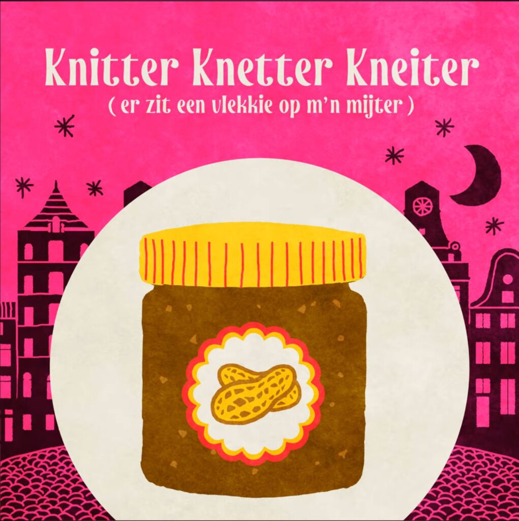Sinterklaas Pindakaas- Knitter Knetter Kneiter - er zit een vlekkie op mijn mijter